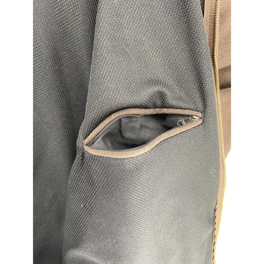 Carhartt Brown Thermal Lined Zip Hoodie Jacket Men’s Large Workwear USA